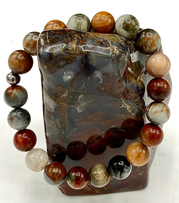 Multicolored Eagle Eye bracelet by STICS and STONES featuring vibrant beads and a sleek, stylish design.