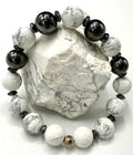 Howlite and Hematite Bracelet