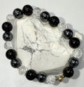 Onyx, Hematite Quartz Bracelet
