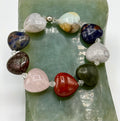Heart shaped stone bracelet
