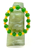 Green Aventurine and Yellow Quartz Bracelet