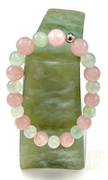 Prehnite and Rose Quartz Bracelet