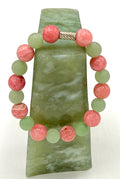 Green Aventurine and Rhodochrosite Bracelet