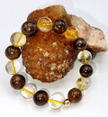 Bronzite and Citrine Bracelet