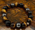 Brown Tiger Eye and Hematite Bracelet