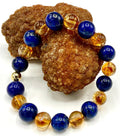 Lapis Lazuli and Citrine Bracelet
