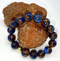Blue and Gold Quartz Bracelet