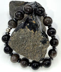 Silver Obsidian Bracelet