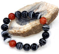 Agate with Red Jasper Bracelet