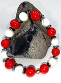 Red and Pearl Bracelet