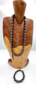 Hematite Necklace and Bracelet Set