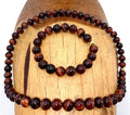 Red Tiger Eye Necklace and Bracelet Set