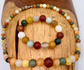 Jade Bracelet (Multi-colored) Necklace and Bracelet Set