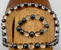 Hematite (14mm) and Quartz (15mm) Necklace and Bracelet Set