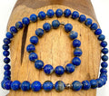 Lapis Lazuli (Round) Necklace and Bracelet Set