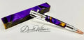 Hand-Turned Royal Purple & Gold Bullet Pen