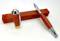 Hand-Turned Curly Pink Ivory Pen